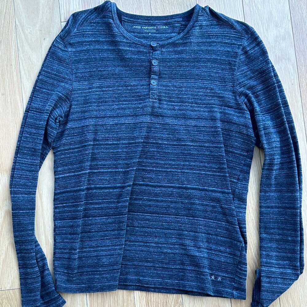 John Varatos Long Sleeve Henley